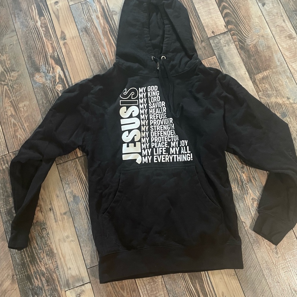 Black Graphic Hoodie